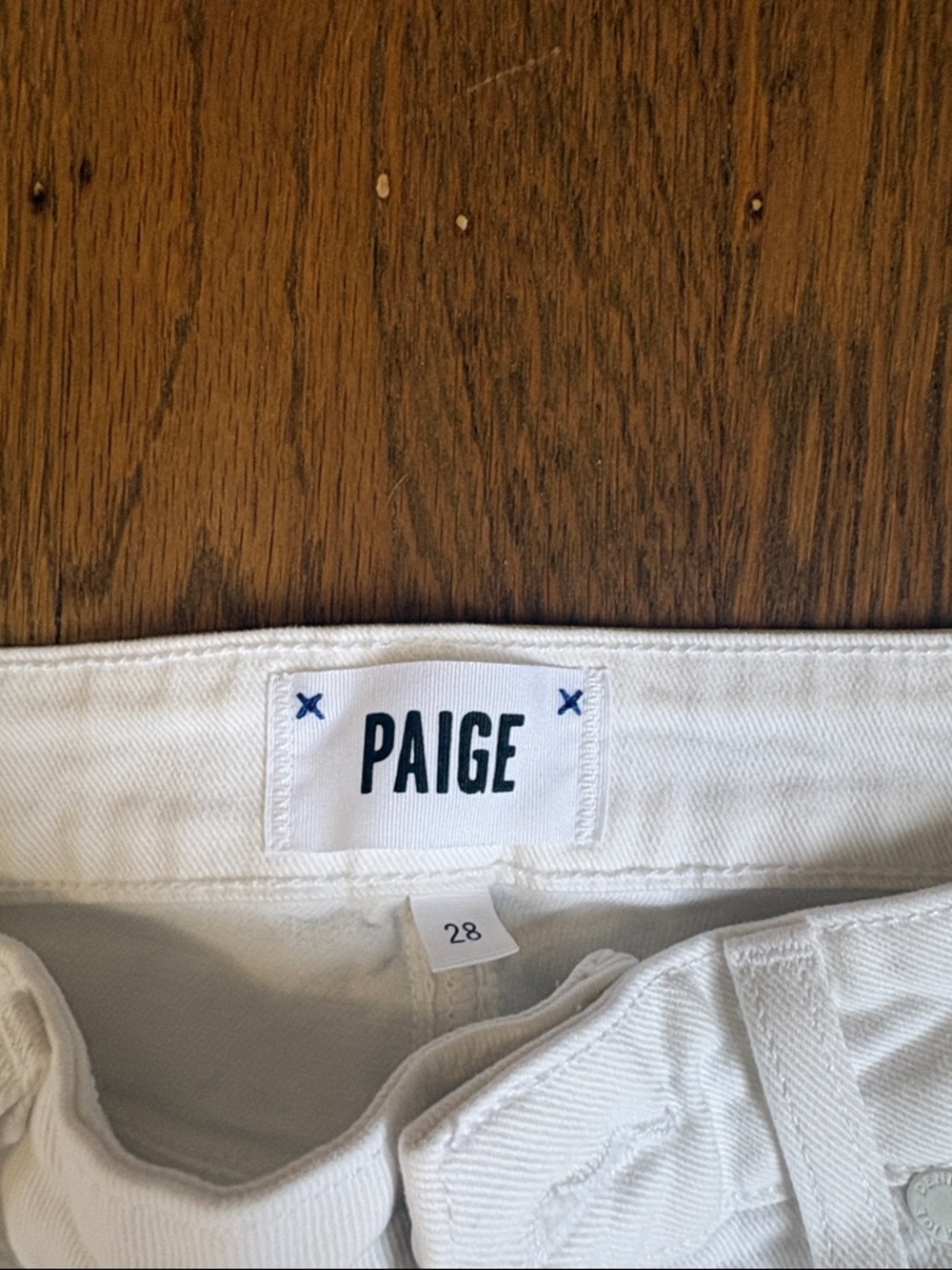 Paige HOXTON ANKLE SKINNY white jeans size 28 - Picture 2 of 6
